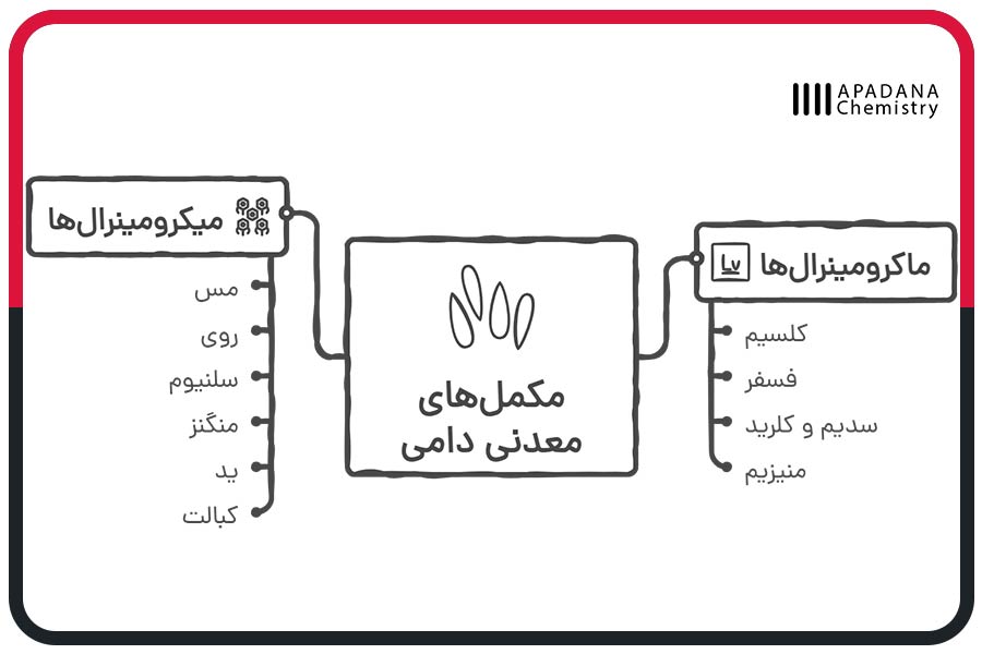 انواع مکمل های معدنی دامی